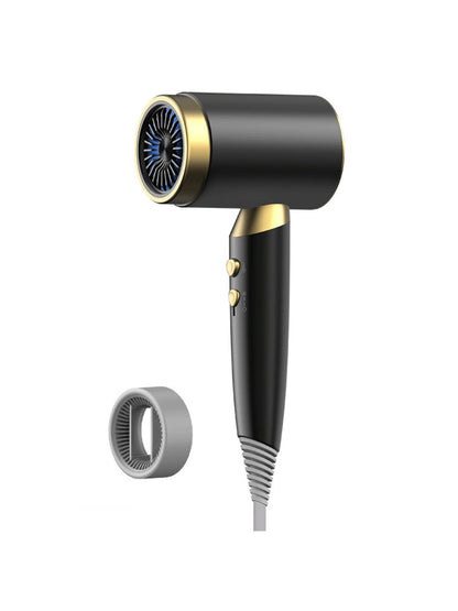 Dark gray Trendsi constant temperature hair dryer with European plug, showcasing its sleek design and professional features.