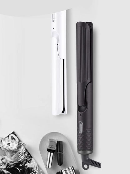 Dark gray Trendsi fast heating curling iron with European plug, featuring a sleek design for quick, efficient styling.