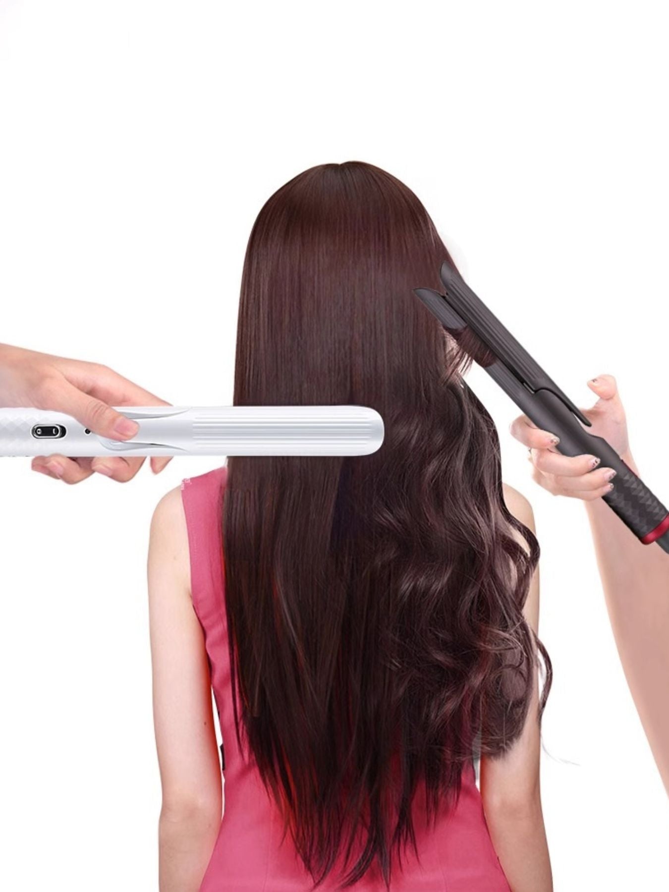 Dark gray Trendsi fast heating curling iron with European plug, featuring a sleek design for quick, easy styling.
