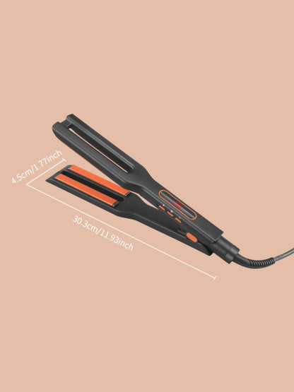 Dark gray Trendsi fast heating hair straightener with European plug and sleek design for smooth, straight hair styling.