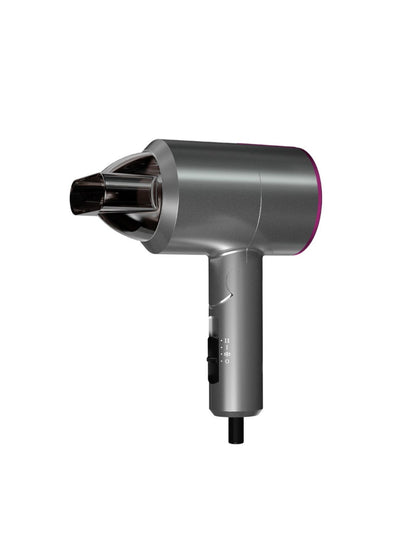 Dark gray lightweight household hair dryer by Trendsi with European plug, compact and easy to handle for quick drying.