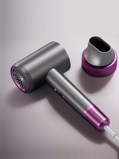 Dark gray Trendsi high-speed hair dryer with temperature control and European plug for fast, efficient drying.