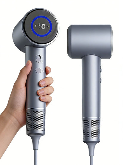 Dark gray Trendsi high-speed hair dryer with North American plug, fast-drying design for quick styling.