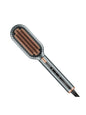 Dark gray Trendsi fast heating hair straightening comb with North American plug, designed for quick, easy hair styling.
