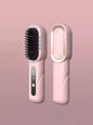 Dark gray Trendsi fast heating straightening comb with ergonomic handle for easy hair styling and straightening.
