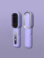 Dark gray fast heating straightening comb by Trendsi, showing the sleek design and ceramic plates for smooth hair styling.
