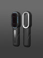 Dark gray Trendsi fast heating straightening comb with ergonomic handle, designed for quick, easy hair straightening.