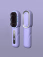Dark gray Trendsi fast heating straightening comb with ergonomic design for quick hair styling.