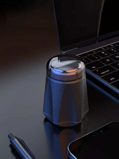 Dark gray portable mini electric shaver by Trendsi, compact design ideal for travel and quick grooming.