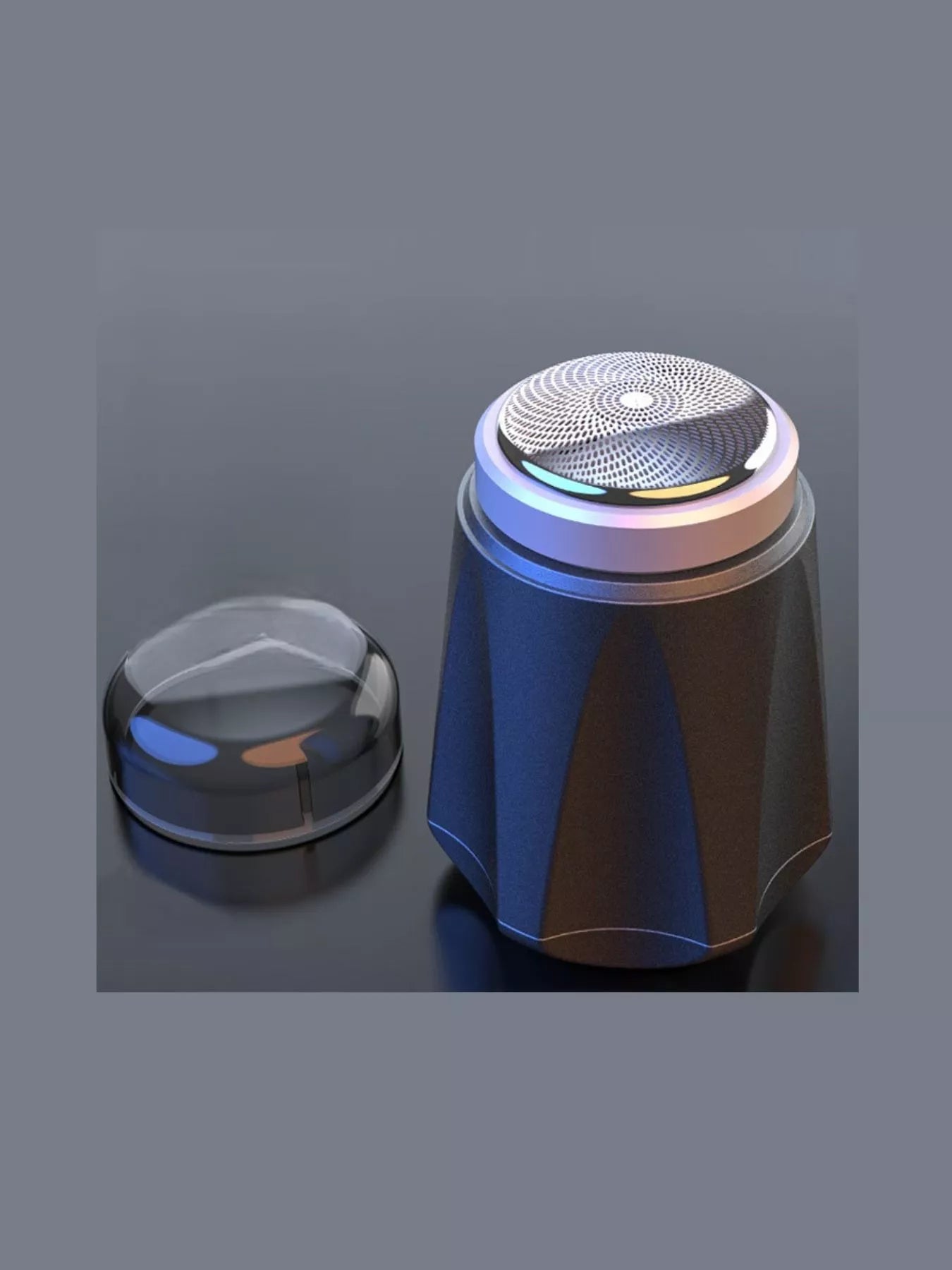 Dark gray portable mini electric shaver by Trendsi with compact design and ergonomic grip for easy grooming.