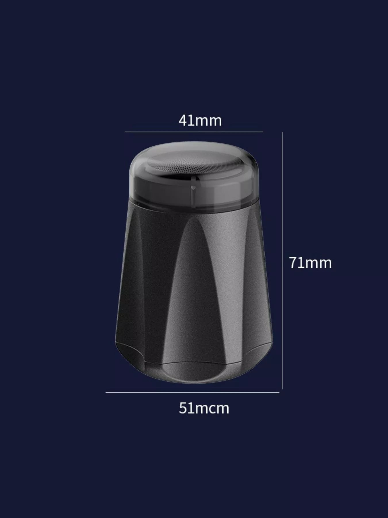 Dark gray portable mini electric shaver by Trendsi, compact design ideal for on-the-go grooming.