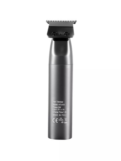 Dark gray cordless hair clipper with LED display from Trendsi, showing adjustable blades and ergonomic design.