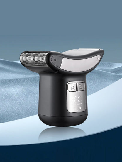 Dark gray portable electric shaver by Trendsi with a sleek, compact design perfect for on-the-go grooming.