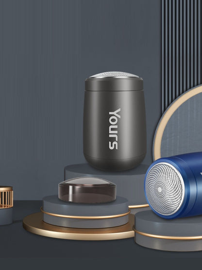 Dark gray portable mini electric shaver by Trendsi, compact design suitable for quick grooming and travel.