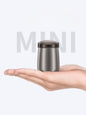 Dark gray portable mini electric shaver by Trendsi, compact design for easy grooming on the go.