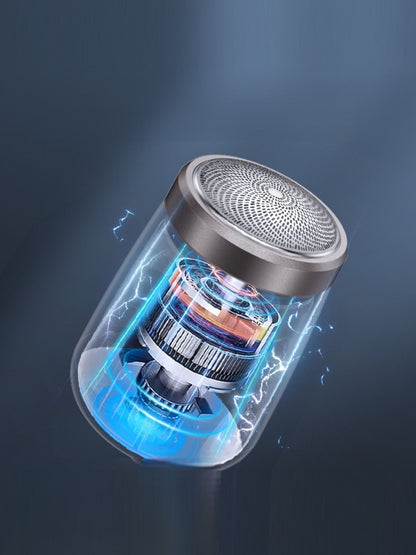 Dark gray portable mini electric shaver by Trendsi, compact design ideal for on-the-go grooming and precise shaving.