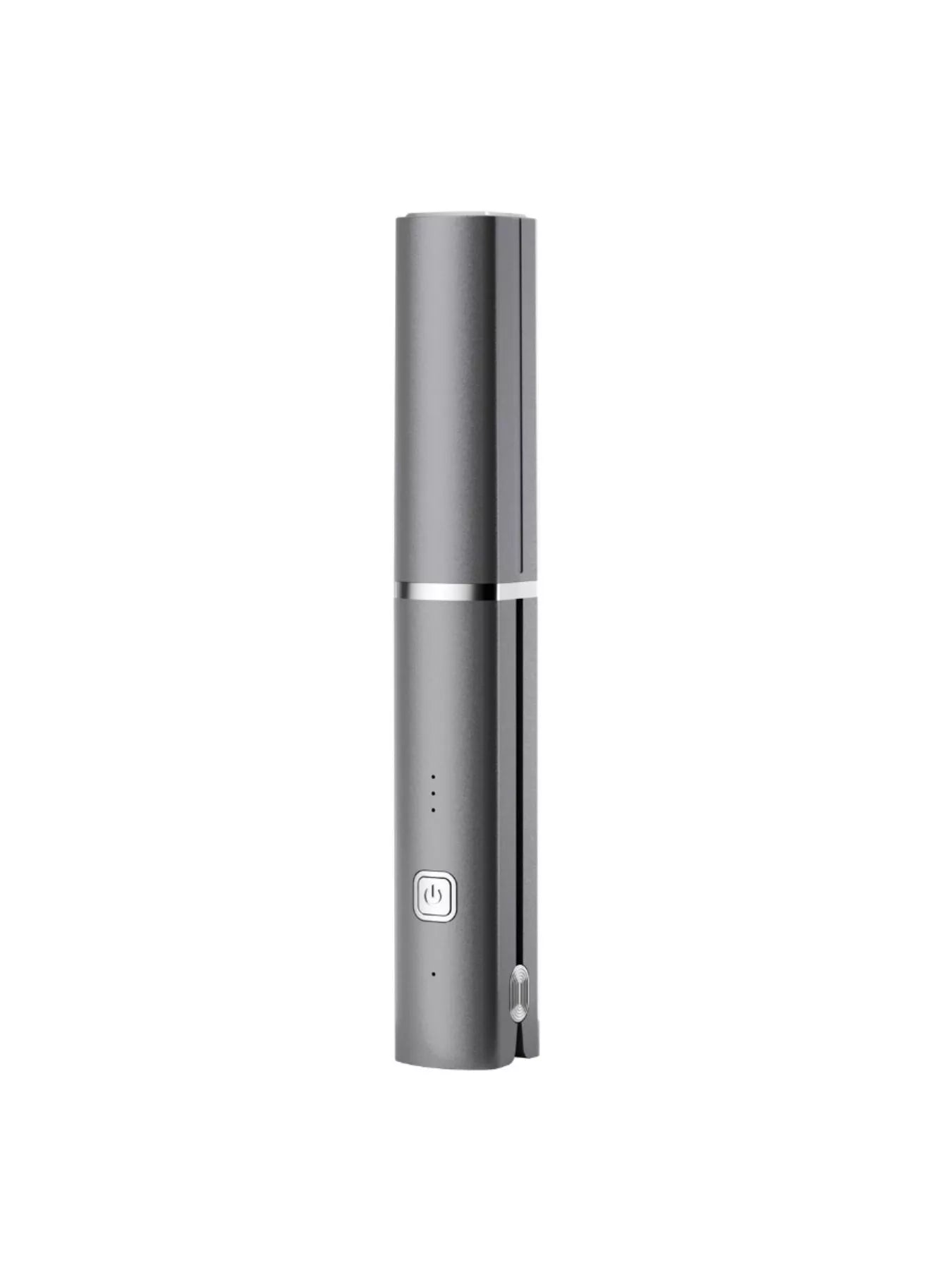 Dark gray portable rechargeable hair straightener by Trendsi, compact and lightweight for easy styling on the go.