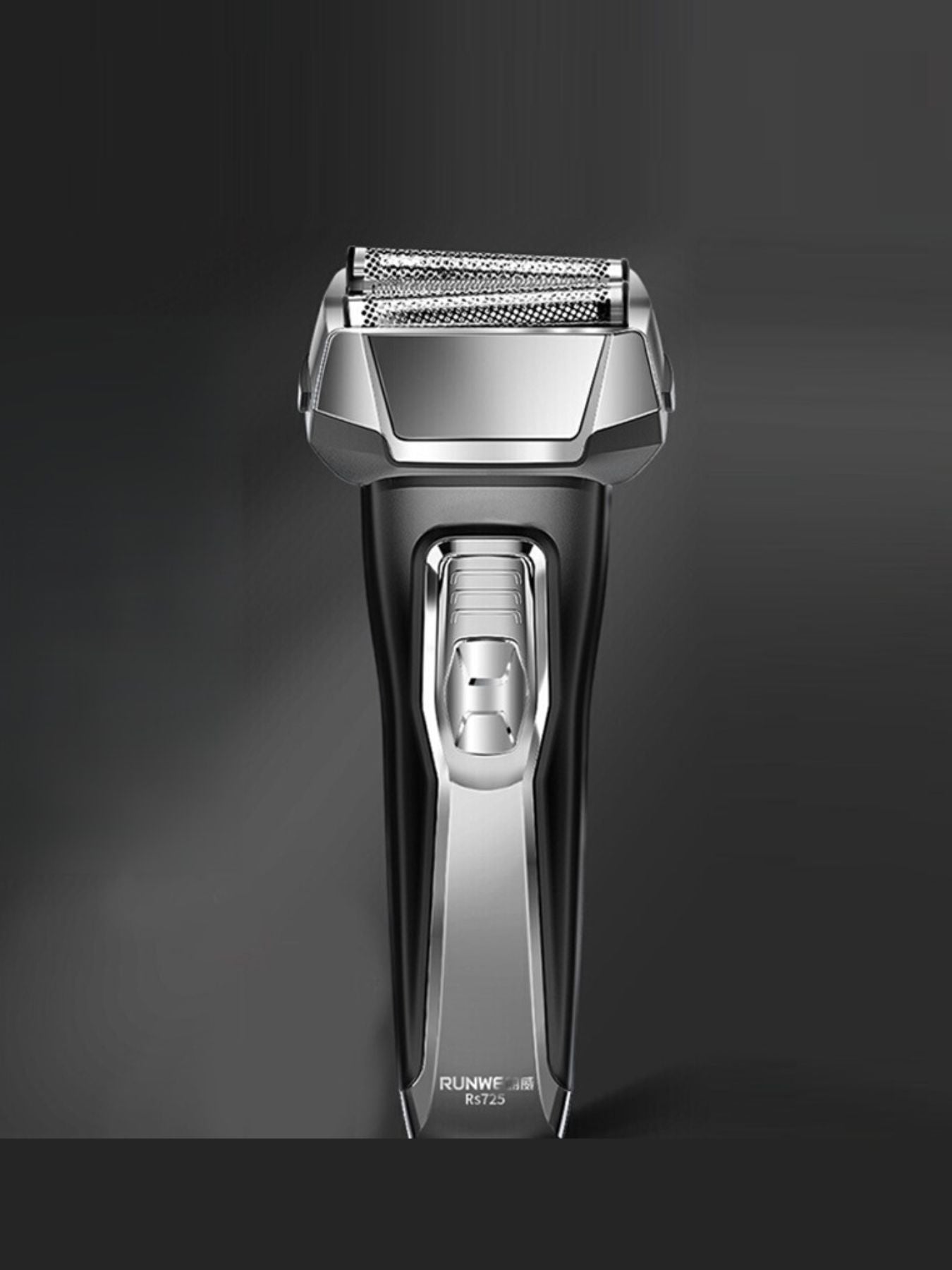 Dark gray rechargeable electric shaver by Trendsi with a sleek, compact design for easy grooming and precise shaving.