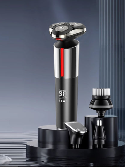 Dark gray Trendsi rechargeable electric shaver with ergonomic design, suitable for close and comfortable grooming.