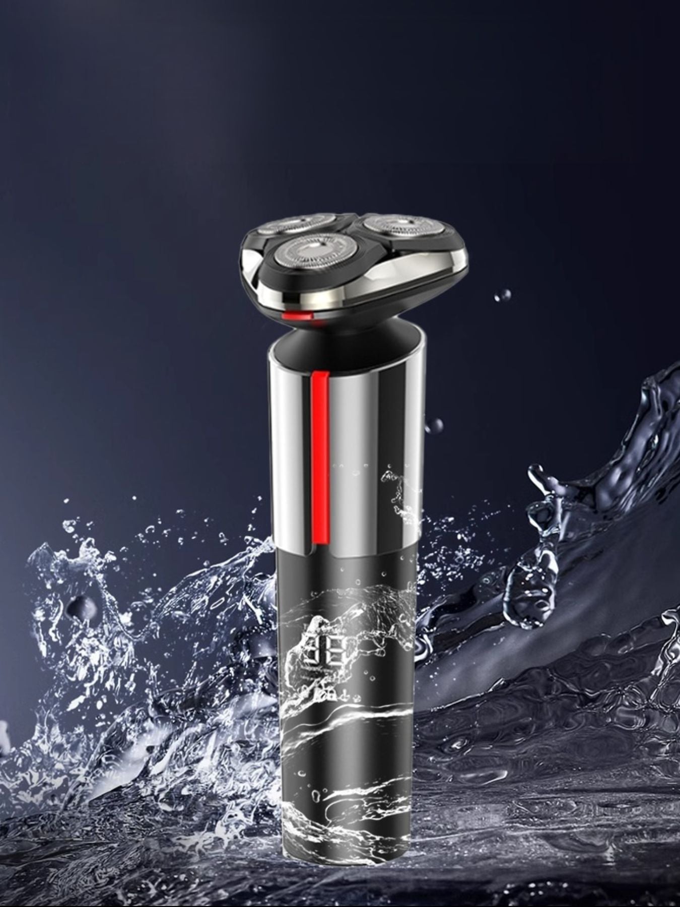Dark gray rechargeable electric shaver from Trendsi with a sleek, compact design for close shaving and easy handling.