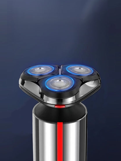 Dark gray rechargeable electric shaver by Trendsi with a sleek design, suitable for versatile grooming needs.