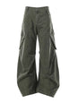 Dark gray men's cargo pants with multiple pockets by Trendsi, showcasing a relaxed fit and functional design.