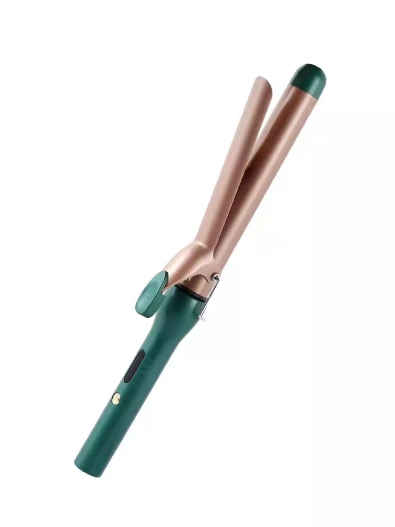 Dark green adjustable temperature curling iron wand by Trendsi with European plug, suitable for creating stylish curls and waves.