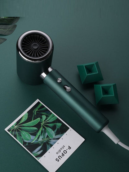 Dark green Trendsi high-speed hair dryer with constant temperature control and European plug for fast, efficient hair drying.