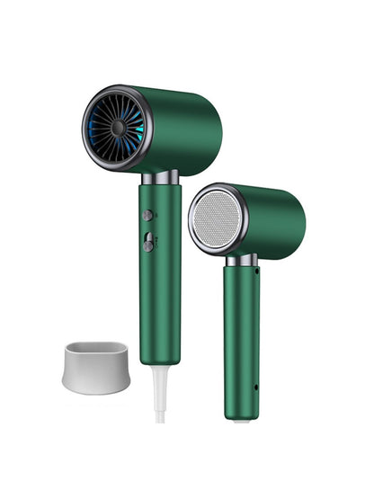 Dark green Trendsi high-speed hair dryer with constant temperature control and European plug for quick, efficient styling.