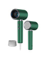 Dark green Trendsi negative ion hair dryer with European plug, showcasing its sleek design and ergonomic handle.