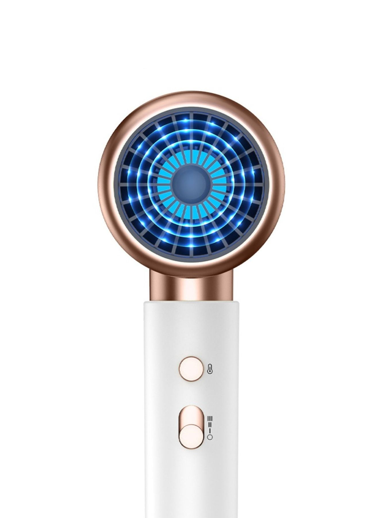 Dark green Trendsi negative ion hair dryer with European plug, showcasing its sleek design and professional styling features.