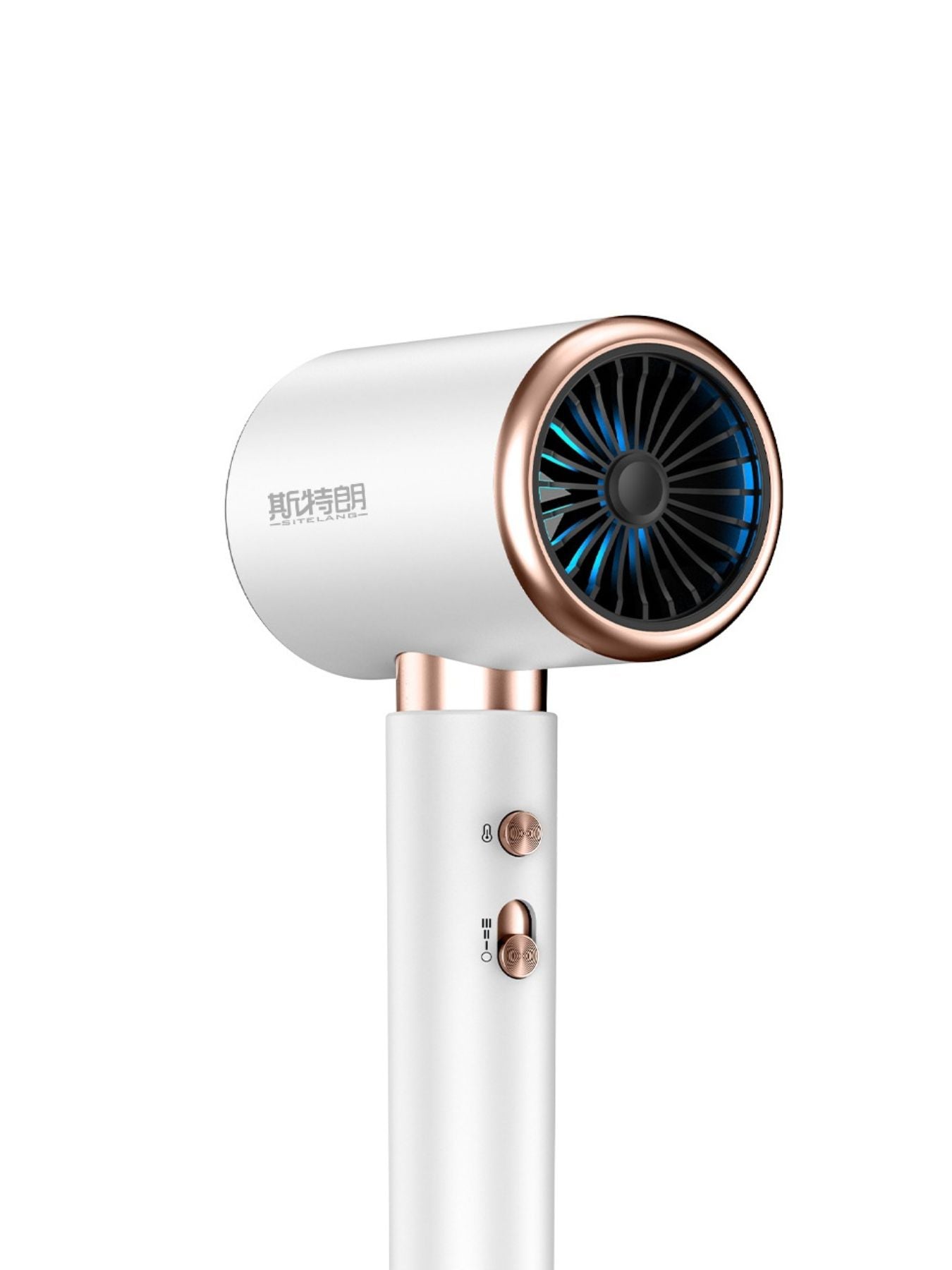 Dark green Trendsi negative ion hair dryer with European plug, showcasing a sleek design and ergonomic handle.