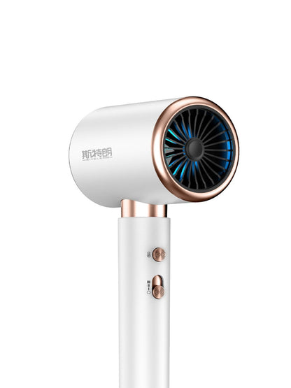 Dark green Trendsi negative ion hair dryer with European plug, showcasing a sleek design and ergonomic handle.