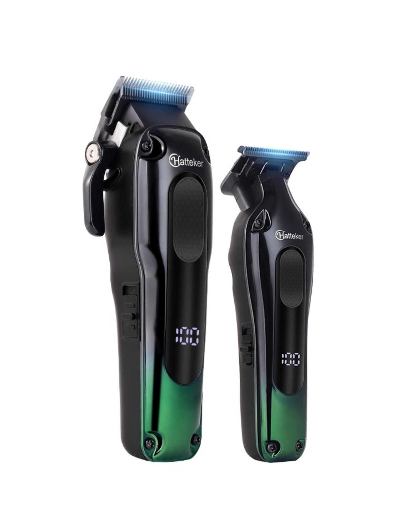 Dark green Trendsi cordless hair clipper, portable and compact, ideal for quick haircuts and grooming on the go.