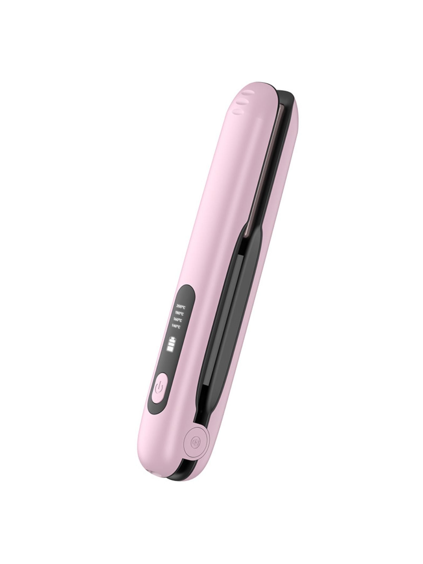 Dark green portable cordless hair straightener by Trendsi, compact design for quick styling on the go