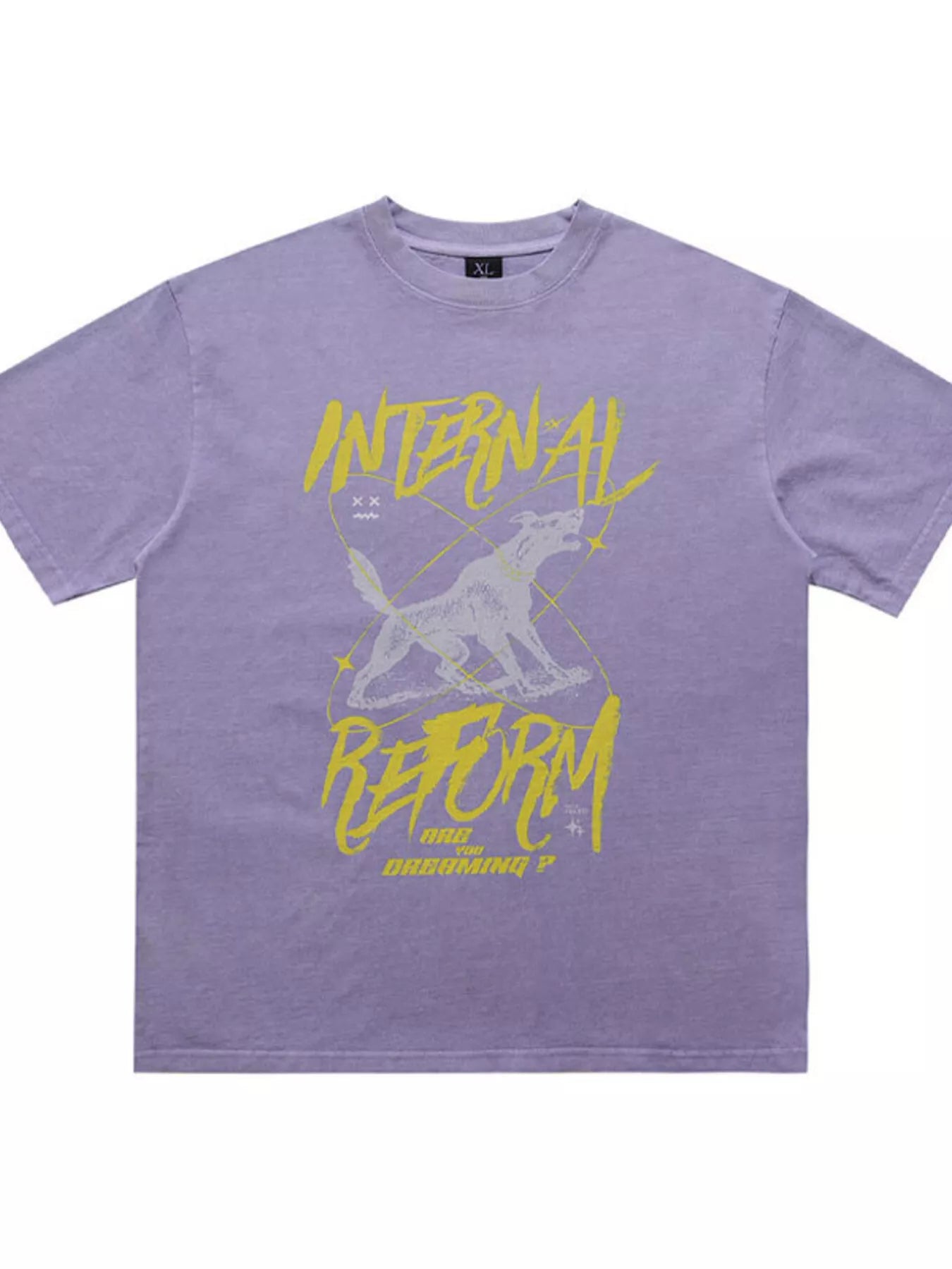 Dark green men's oversized graphic short sleeve T-shirt by Trendsi, featuring a bold front design and relaxed fit.