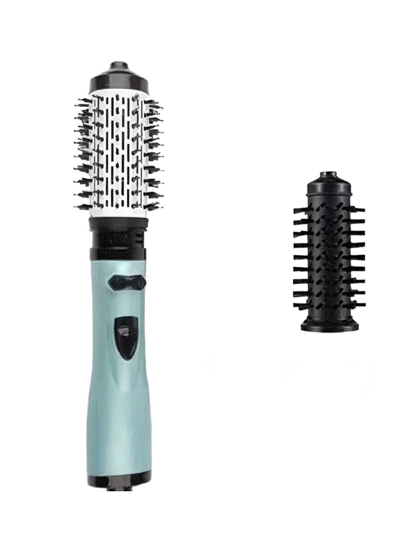 Deep red Trendsi Negative Ion Hot Air Brush with North American plug for smooth, shiny hair styling.