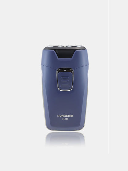 Dusty blue portable electric shaver by Trendsi with a compact design for easy grooming on the go.