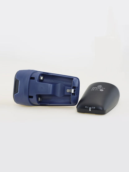 Dusty blue Trendsi portable electric shaver with ergonomic design and compact size for convenient grooming.