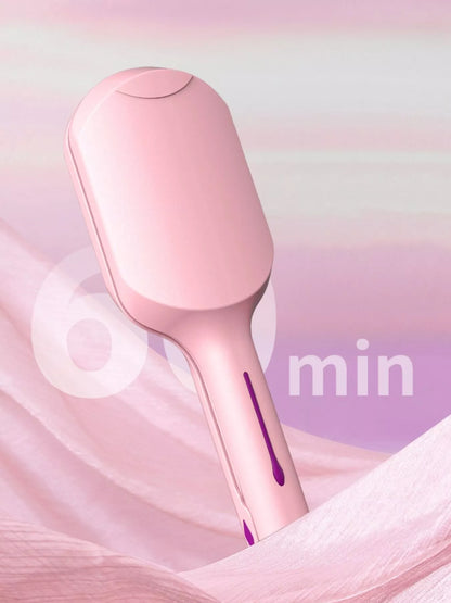 Dusty pink Trendsi fast heating curling iron with European plug for quick styling and smooth curls.