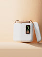 Dusty pink portable electric nail buffer from Trendsi, compact design with multiple buffers for smooth, shiny nails.