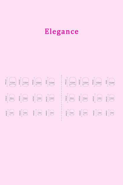 Trendsi SO PINK BEAUTY press-on nails in two packs, elegant pink design, one size, perfect for quick, stylish manicures.