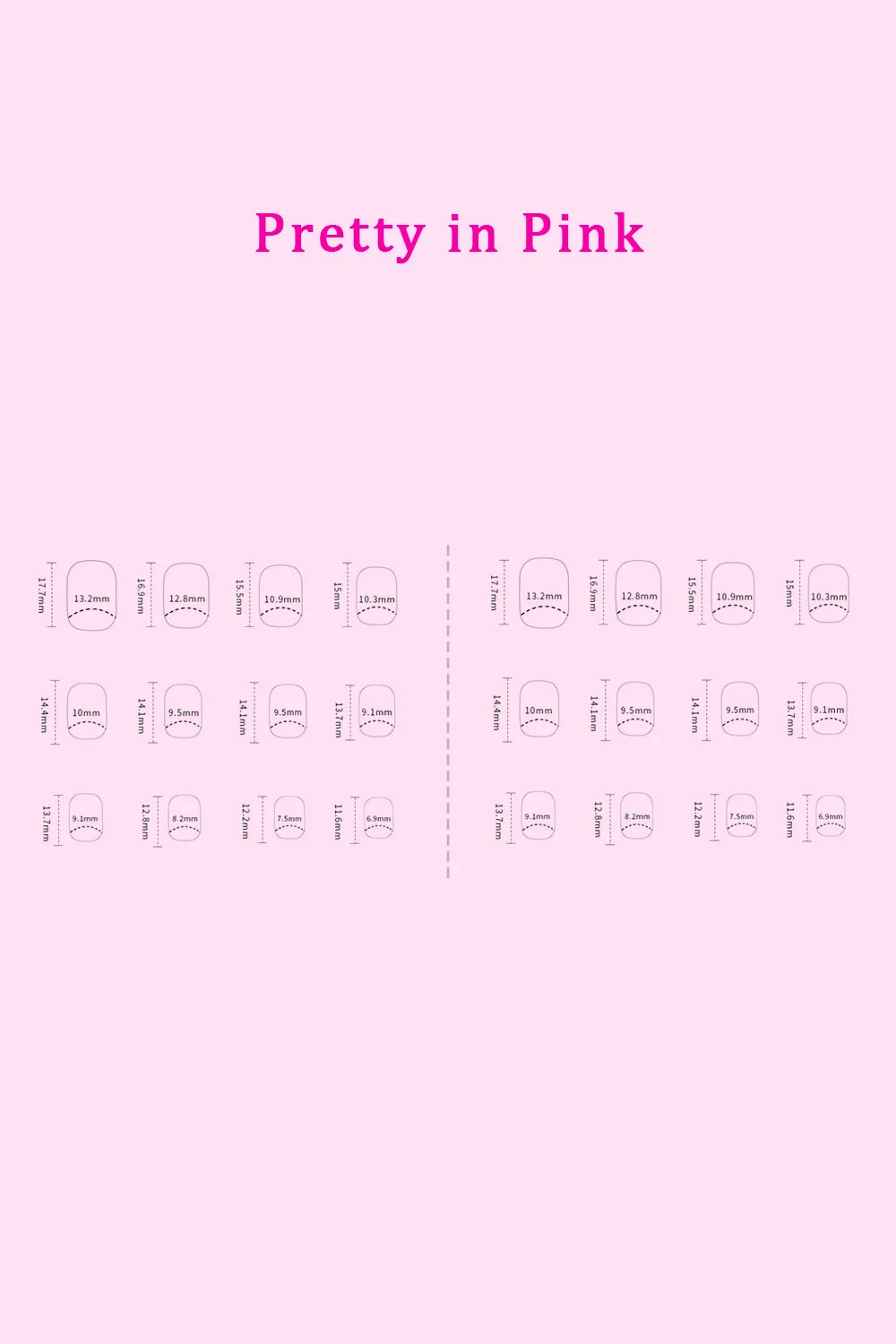 Trendsi SO PINK BEAUTY press-on nails in two packs, elegant one-size pink acrylic nails for stylish manicures.