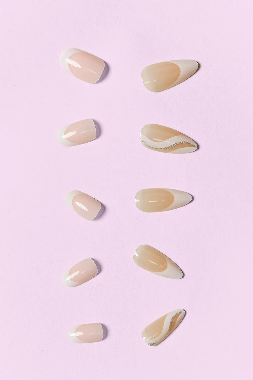 Trendsi SO Pink Beauty press-on nails in two packs, elegant one-size design with a soft pink finish, suitable for easy at-home manicures.