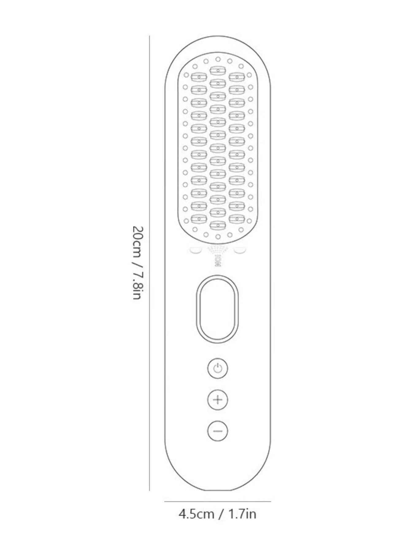 French blue Trendsi fast heating straightening comb with wide teeth for quick, smooth hair styling.