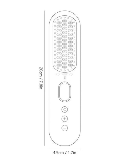 French blue Trendsi fast heating straightening comb with wide teeth for quick, smooth hair styling.