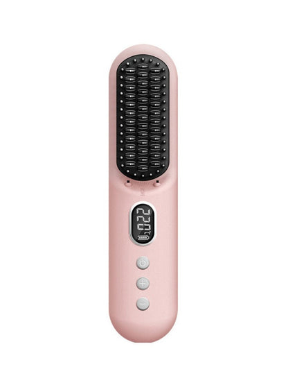 Trendsi fast heating straightening comb with blue handle and sleek design, ideal for quick hair styling and straightening.