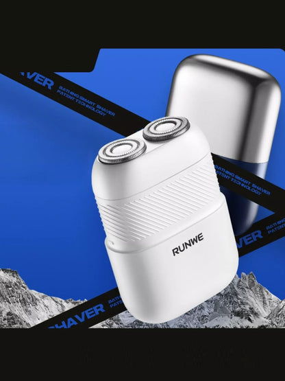 Trendsi portable mini shaver in French blue, compact and lightweight for easy grooming and trimming on the go.