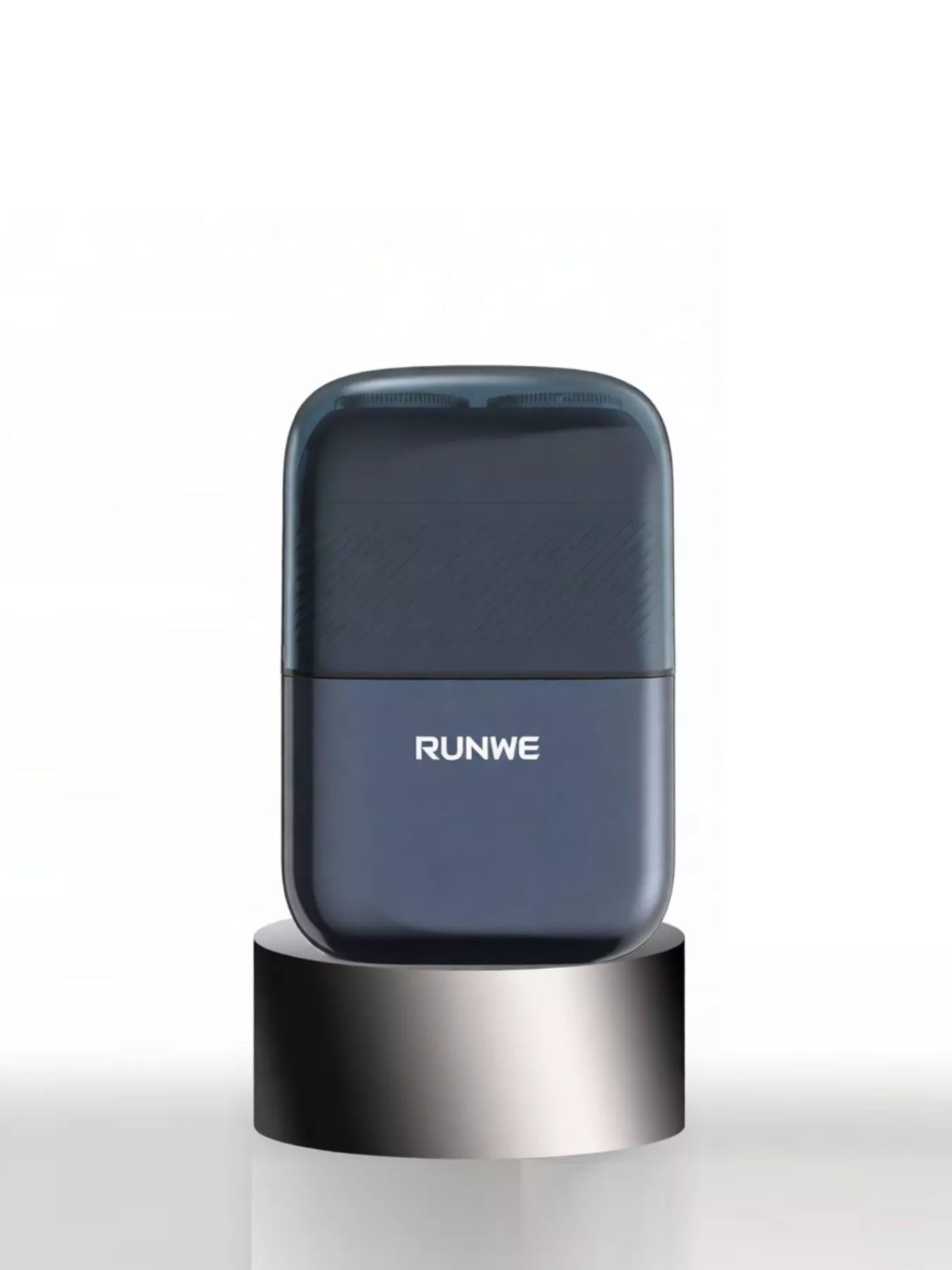 Trendsi portable mini shaver in French blue, compact handheld electric shaver for quick grooming and trimming.