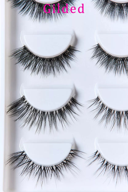 Trendsi SO Pink Beauty faux mink eyelash variety pack with 5 pairs, natural-looking, full and wispy eyelash extensions.